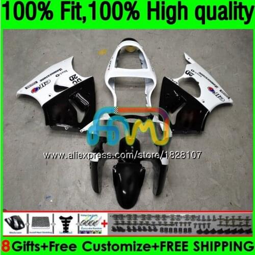 OEM For KAWASAKI ZX-636 ZX 6R 636 600 CC 6 R ZX636 13BS.163 600CC ZX-6R ZX600 ZX6R 00 01 02 2000 2001 2002 White black Fairing