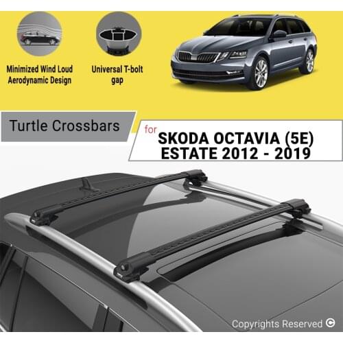 ROOF BARS FOR SKODA OCTAVIA (5E) ESTATE 2012-2019 ON ALUMINUM ALLOY SIDEBARS CAR ROOF RACK LUGGAGE CARRIER CROSSBAR