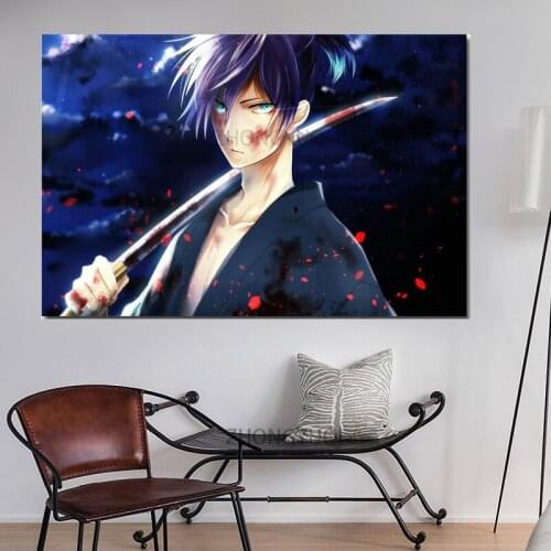 Noragami Anime Canvas Poster Handsome Guy Hot Anime Yato Noragami Art Printed Canvas Painting Home Bedroom Decoration