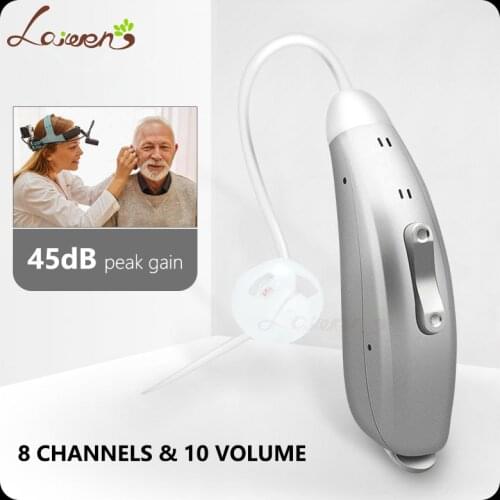 Hearing aid Digital Hearing Amplifier for Adults Open-Fit Fit Both Ears Noise Reduction BTE Personal Sound Amplifier