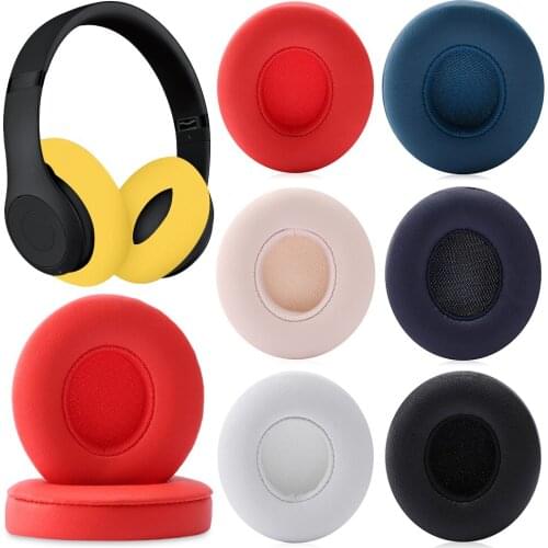 1 Pair Replacement Ear Pads Ultra-soft Sponge Cushion Earmuffs Earbud Cover for Beats Solo 3 2 Wireless Headphone Accessories