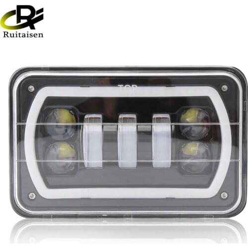 4x6 Inch 60W LED Headlights DRL For Peterbil Kenworth Freightinger Ford Probe Chevrolet Oldsmobile