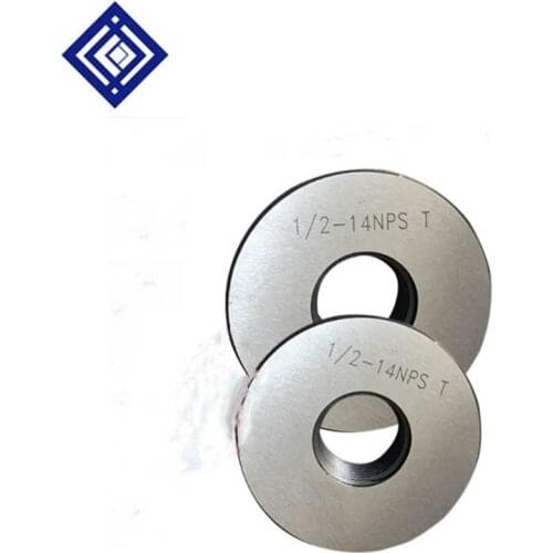 Pipe Thread Ring Gauge Go And No-Go Gauge Thread Gauge NPS 1/4-18 1/8-27 3/4 1/2-14