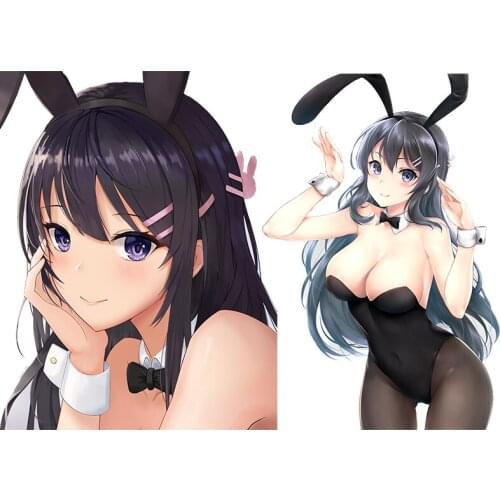 Three Ratels A681 Sakurajima Mai Seishun Buta Yarou Vinyl Stickers For Cars Anime Vinyl Materal Waterproof Decal Decoration
