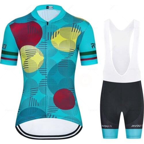 Lady Rvouei Womens Cycling Jersey New Team Cycling Clothing Quick Drying Racing Sport Mtb Bicycle Jersey Bike Uniform Triathlon