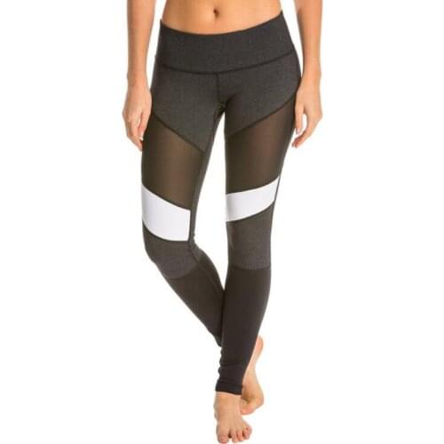 KEENEST Running Pants Women Patchwork Yoga Leggings Women Push Up Leggins Sport Fitness Legging Running Pants Women