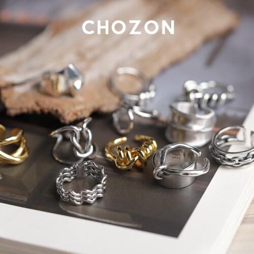 Genuine Original 925 Sterling Silver Fine Jewelry Japanese Minimalist Luxury Opening Ring Sizable Wholesale For Women Girl Gift