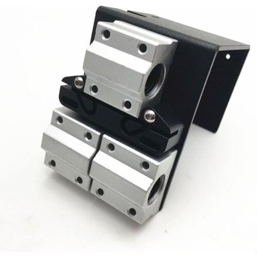 1pcs Prusa i3 Anet all metal X Carriage with X-Axis Tensioner for MK8 extruder 45mm rod distance extruder carriage