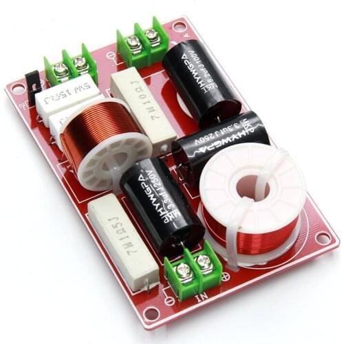 2 Way Crossover Speaker Filter 150W RMS Treble Tweeter Woofer Cabinet Accessories For Home Theater Professional Audio 38PA