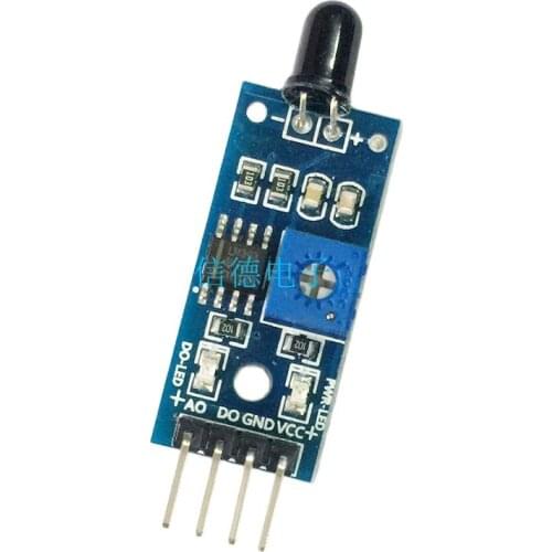 4-pin flame sensor fire source detection infrared receiver module