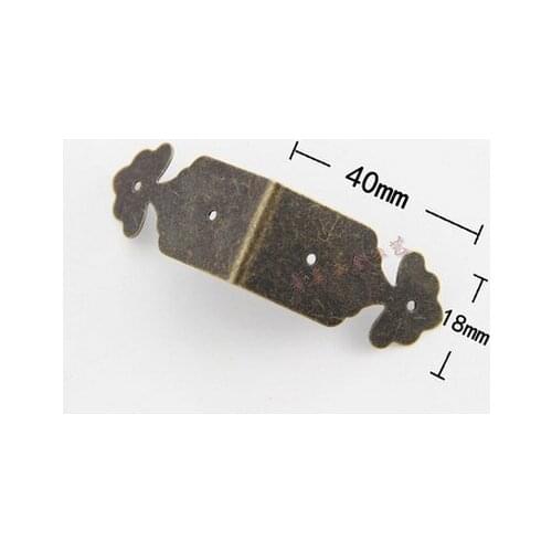 Furniture accessories Corner Brackets 40*18mm smooth strip decorative edge straight edge wooden flower shaped antique corner