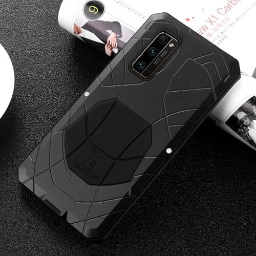 IMATCH Aluminum Metal Silicone Shockproof Case For Huawei Mate 40 Pro Plus Honor 30 Pro Mate 40 Dirt Shock Proof Cover Case