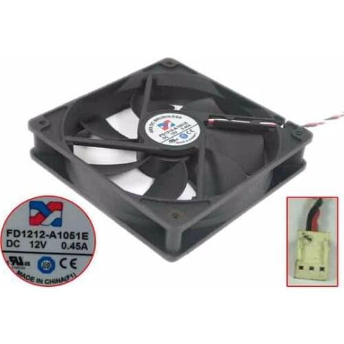 ARX FD1212-A1051E DC 12V 0.45A 120x120x25mm 3-wire Server Cooling Fan