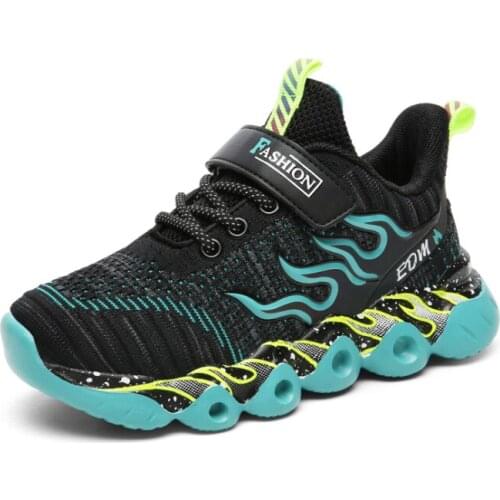 2021 Kids Tenis Sneakers Fashion Boys Sport Running Shoes Children Breathable Mesh Casual Walking Shoes Non-slip Girls Sneakers