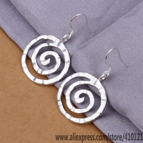 E353 Hot Sale High Quality Silver Clolor Jewelry,Wholesale Sterling Jewelry Elegant Charms Fashion Earrings /dquamiba Fccantja