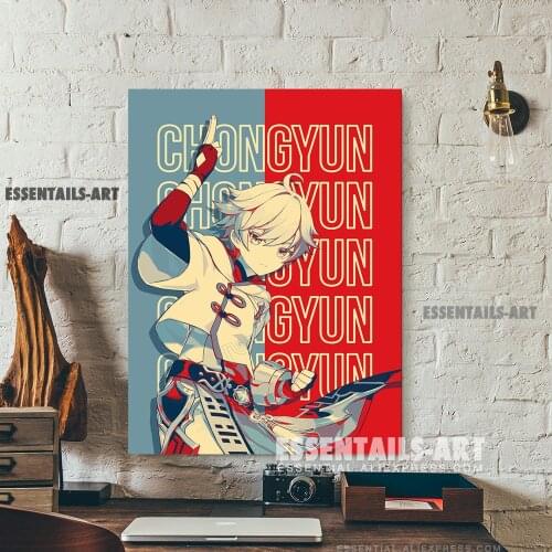 Chongyun Genshin Impact Canvas Wall Art Painting Decor Bedroom Study studio print Living kid Room Home Decoration Prints