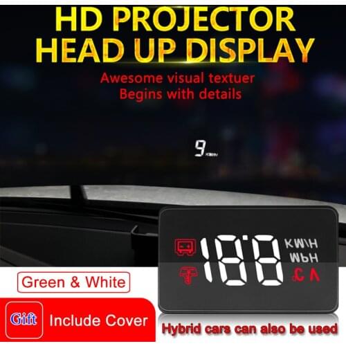 HUD Head Up OBD OBD2 Display Hud Display Overspeed Warning Windshield Projector Alarm System Water temperature Voltage Car Style