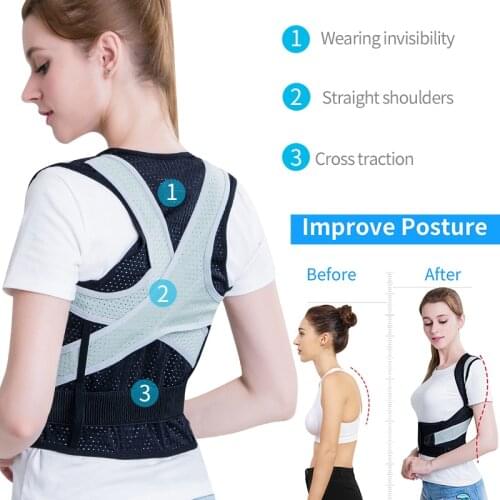 Back Posture Corrector Corset Clavicle Spine Posture Correction Back Support Belt for Men Women Back Straightener