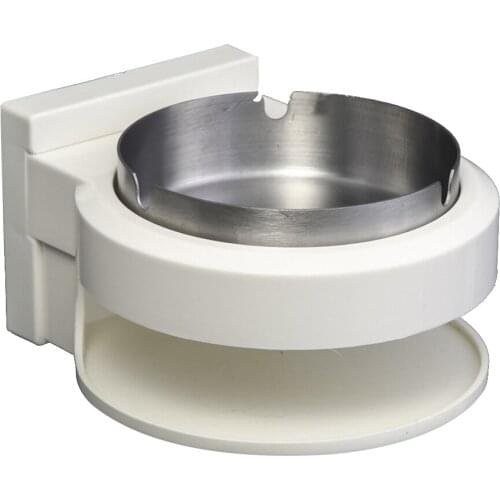 Round Wall-mounted Creative Fashion Ashtray Bathroom Punch-free Ashtray Sucker-style European Personality Ashtray