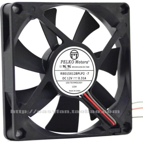 NEW PELKO Motors R8015X12BPLP2-7 8CM 8015 12V 0.31A cooling fan