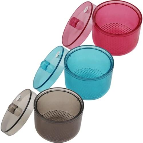 1pc Plastic Dental Disinfection Box Autoclave Sterilizer Case Soak Disinfection Cup Net Basket For Dental Bur Files Denture Tool