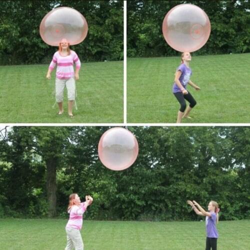 Bubble Ball Inflatable Fun Ball Toy Bouncy ball for Children' Amazing Super Wubble Bubble Ball for Kids Outdoor Party