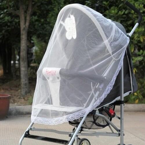 Stroller Pushchair Pram Mosquito Fly Insect Net Mesh Buggy Cover for Baby Infant Cover Netting Safe Mesh Crib Cart Mosquito Net