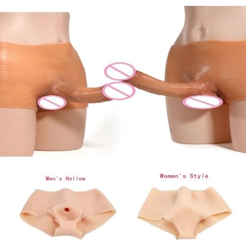 Silicone Pant Buttock Hip Up Enhancement Panties Fake Vagina Crossdressing for Crossdresser Transgender Drag Queen Shemale Body