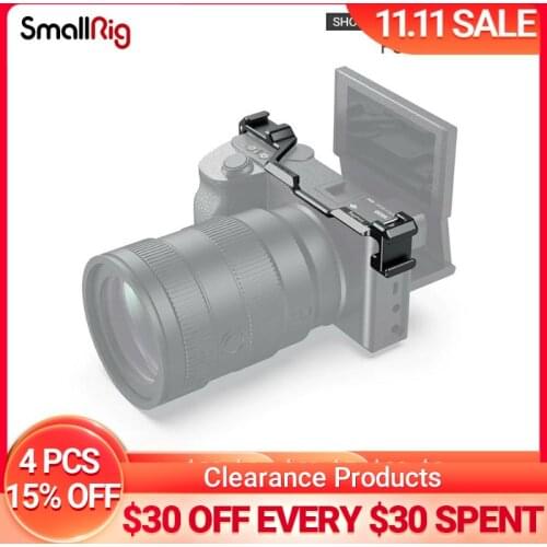 SmallRig Shoe Mount Relocation Plate for Sony a6600 Camera Quick Release Cold Shoe Plate To Mount Microphone Shock -2498
