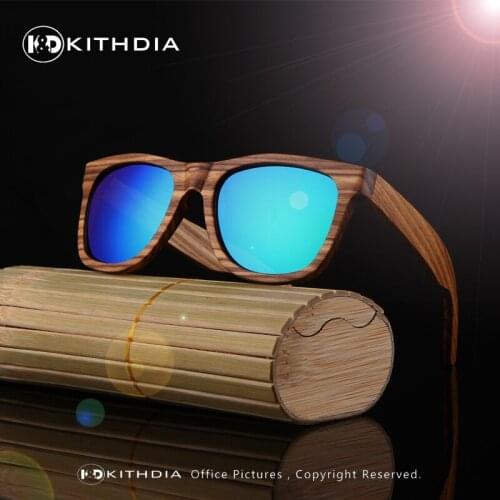 Real Polarized Zebra Wood Sunglasses Men Women Hand Made Vintage Wooden Frame Male Driving Sun Glasses Shades Gafas With Box