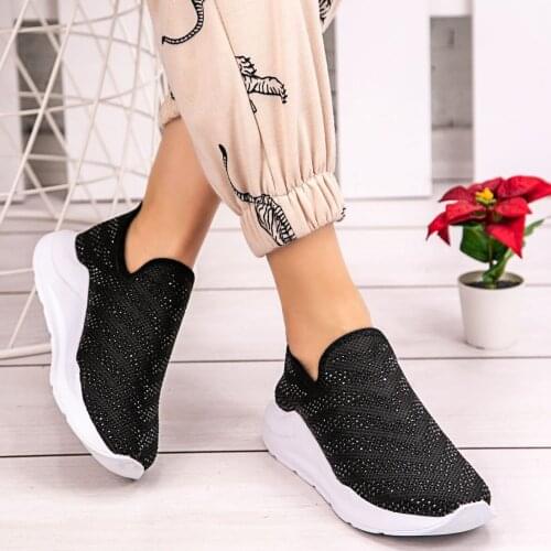 Tonar Fend Black Stretch Sports Shoes New Season Convenient Seasonal Style Sneaker