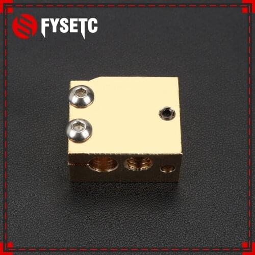 High Temperature H59 Copper Volcano Heater Block For E3D HOTEND Compatible PT100 Thermistor Cartridge Sensor V6 Hot