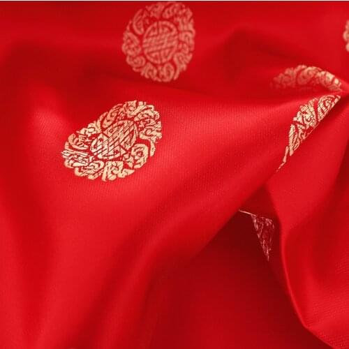 High quality brocade jacquard fabrics imitated silk designer seam material for DIY clothing for sewing cheongsam and kimono