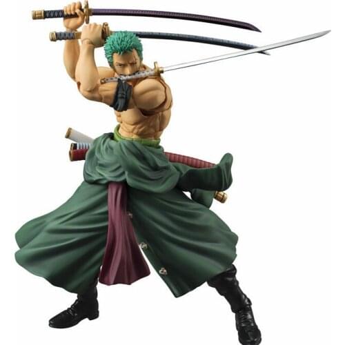 Japan Anime One Piece Zoro Figure PVC 18cm One Piece Action Figures Anime Toys Roronoa Zoro Model(color box not include)