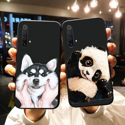 YIKS for Funda OPPO Realme 6 Pro Case 3 5 X XT X2 C2 Cute Cartoon for Cover Oppo Realme Q Case Soft TPU for Realme XT50 Case