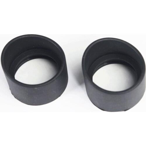 2 Pcs/Set Microscope Cover Guards 30mm Outside Diameter Eyepiece Rubber Goggles for Stereo Binocular Trinocular Microscope