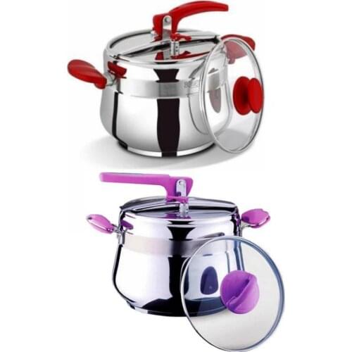 Bonera 1052 Special 6 Liter Pressure Cooker Glass Cover Gift 18/10 Stainless Tarnish Pressure Cooker