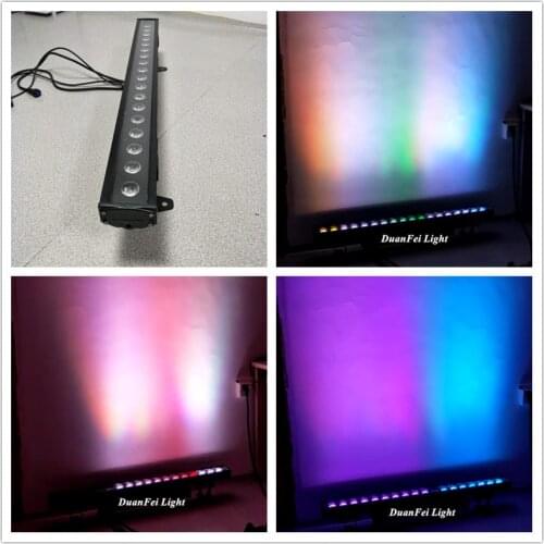 20pieces Stage led flood light dmx rgbw washer wall lights led rgbw wall washer light 18x10w wedding party projector used