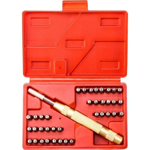 38Pcs Carbon Steel Letters Leather Stamping Symbol Set 38 Stamps Leather Marking Punching Tools Leather Craft