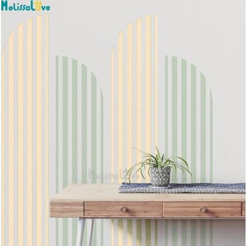 4pcs Half Arch Lines Decal Living Room Bedroom Boho Interior Minimalist Nordic Style Removable Vinyl Wall Sticker Mural BD730