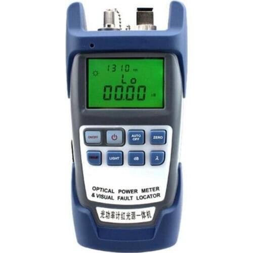 AUA-9A OPM Optical Power Meter & Visual Fault Locator Fiber Optic Tool -70~+10dBm VFL 10 mW Handheld Optical Laser Light Source