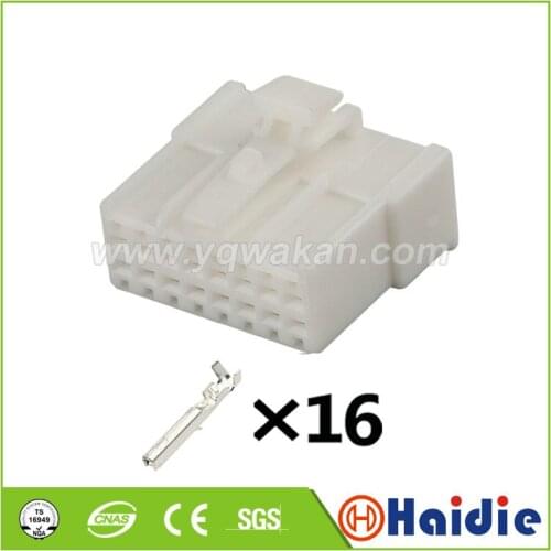 Free shipping 2sets 16pin auto wiring harness plug cable electric unsealed plug connector 7123-7169