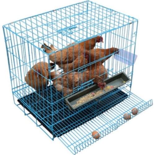 Large metal mesh egg hen chicken house cage animals box for Farm Poultry Automatic pick up