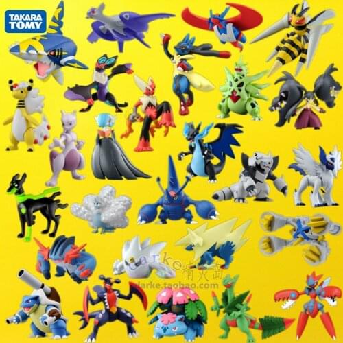 TOMY Pokemon GO Action Figure Model Pokemon SP Mega Series Mewtwo Zygarde Greninja Altaria