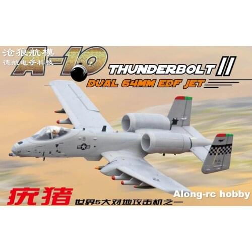 Freewing Epo RC Plane A-10 Thunderbolt II "Warthog" Dual 64mm EDF Jet A10 A-10 PNP Set RC Model Hobby Airplane