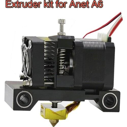 3D Printer Head MK8 Extruder Kit J-head Hotend Nozzle Feed Inlet Diameter 1.75 Filament Extra Throat Gift For Anet A6