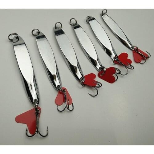 3pcs/set 7/10/14/18/21/28g metal curved spoon silver fishing lure artificial fish bait bass bait sequins sea fish bait