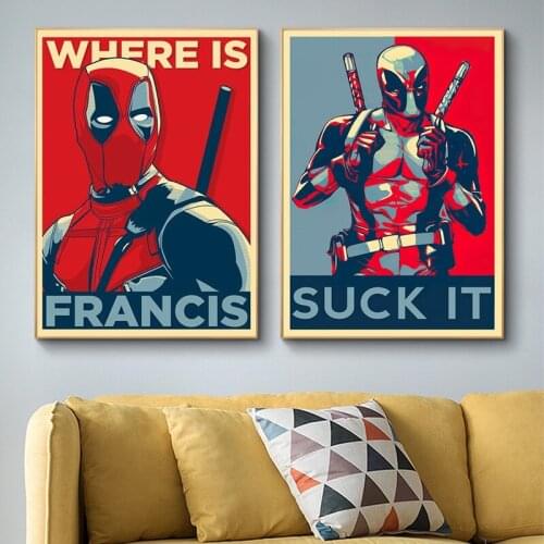 Marvel Superhero Canvas Painting Comic Avengers Spiderman Posters and Prints Wall for Living Room Wall Art Decoration Cuadros