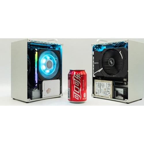 PC Gamer Case ITX MINI Safe Cabinet All-aluminum HTPC For Graphics Card RTX 2070 1660 i3 i5 i7 8700 K39 PC Empty Chassis E