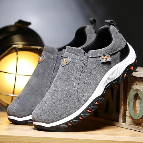 Large Size PU Leather Outdoor Man Shoes Sport Sneakers Mens Running Shoes Comfortable Breathable Male Sports Shoes Men GMB-0170